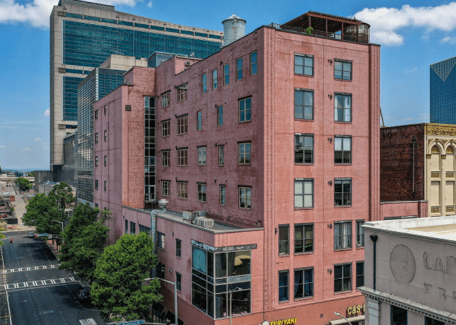 red building